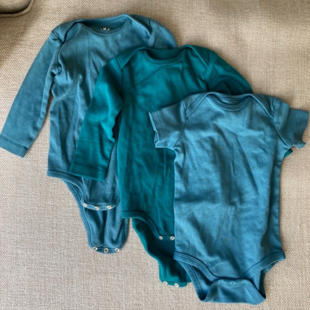 Three Primary bodysuits bundle  9-12 months